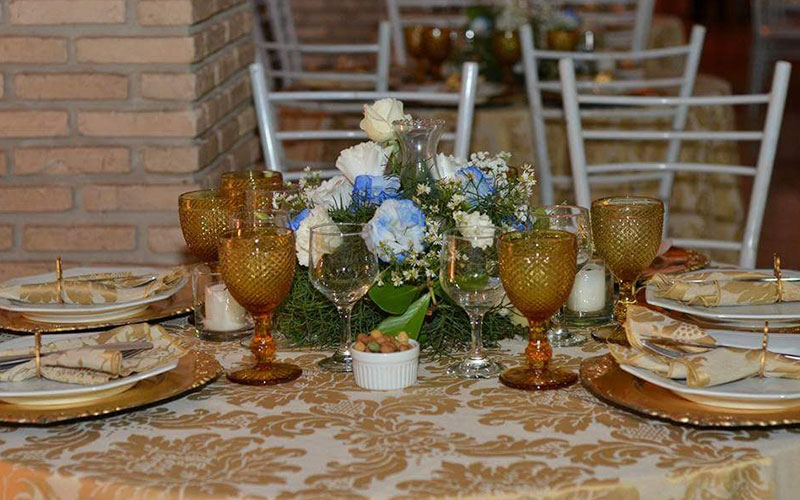 Cenário temático para evento produzido por Sissi Silva