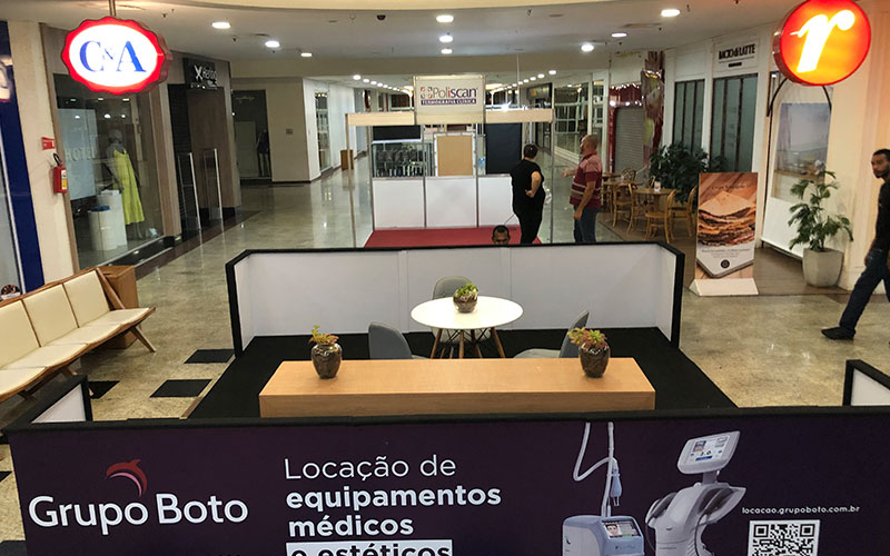 Estande corporativo para feira em Rio Preto